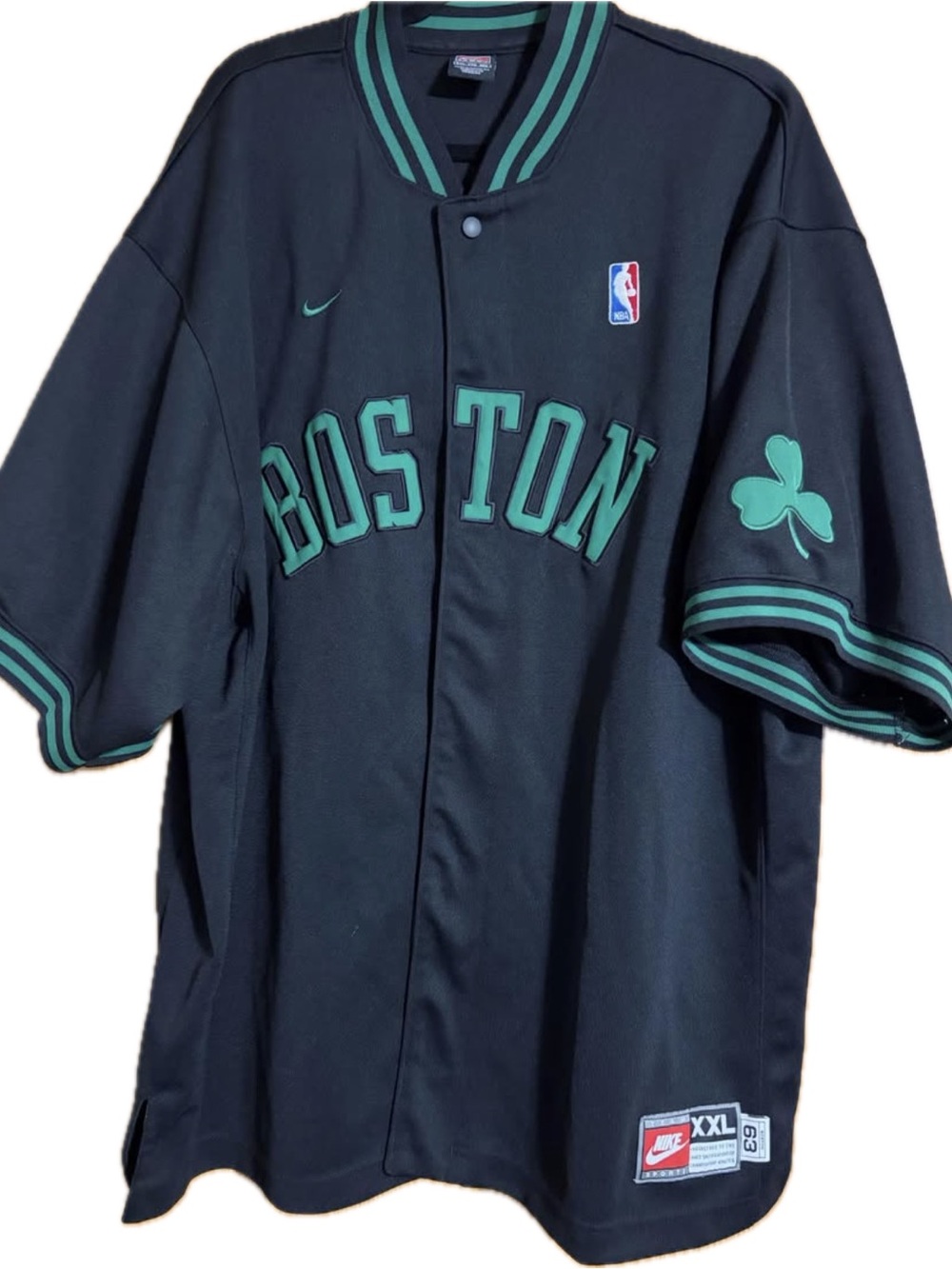 BOSTON CELTICS JERSEY XXL RETRO GREEN BLACK